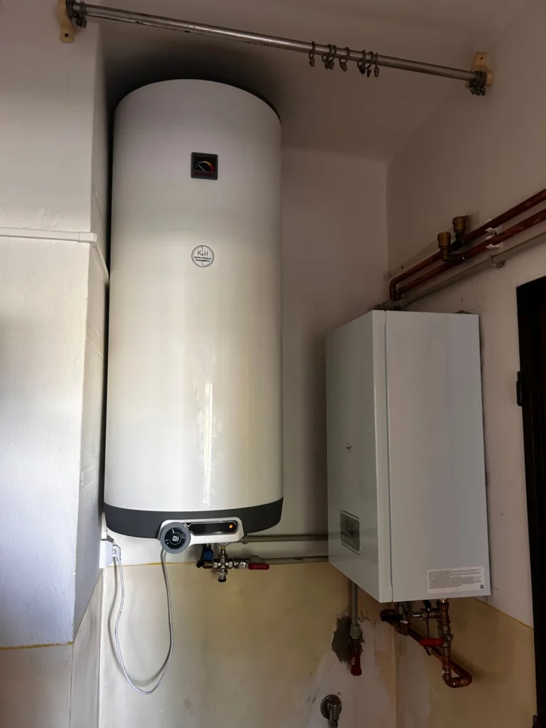 Montáž bojleru 
s elektrickým kotlem